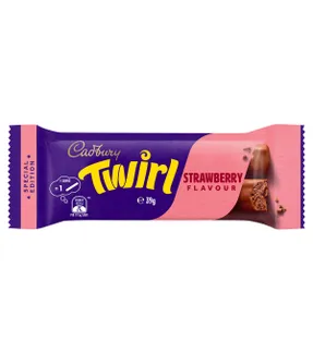 Cadbury Twirl Strawberry Bars 39g