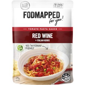 Fodmapped For You Red Wine & Italian Herbs Tomato Pasta Sauce 375g