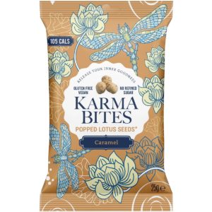 Karma Bites Popped Lotus Seeds Caramel 25g