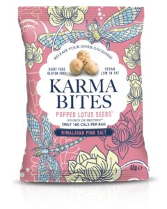 Karma Bites Popped Lotus Seeds Himalayan Pink Salt 25g