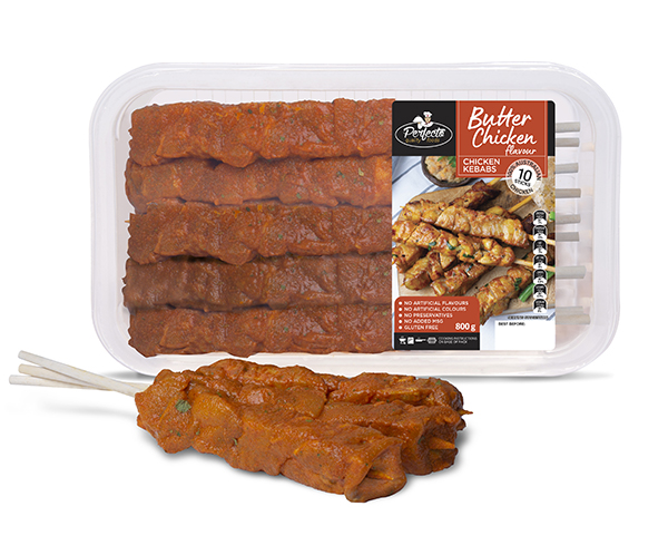 Butter Chicken Flavour Chicken Kebabs 10 Pack