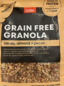 Coles Grain Free Granola, Honey, Almond & Pecan