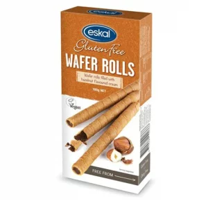 Eskal Gluten Free Wafer Rolls Hazelnut Cream 100g
