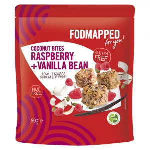 FODMAPPED For You Coconut Bites Raspberry & Vanilla Bean 90g
