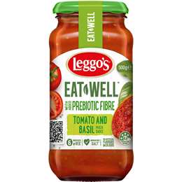 Leggos Eat Well Tomato & Basil Pasta Sauce With Prebiotic Fibre 500g