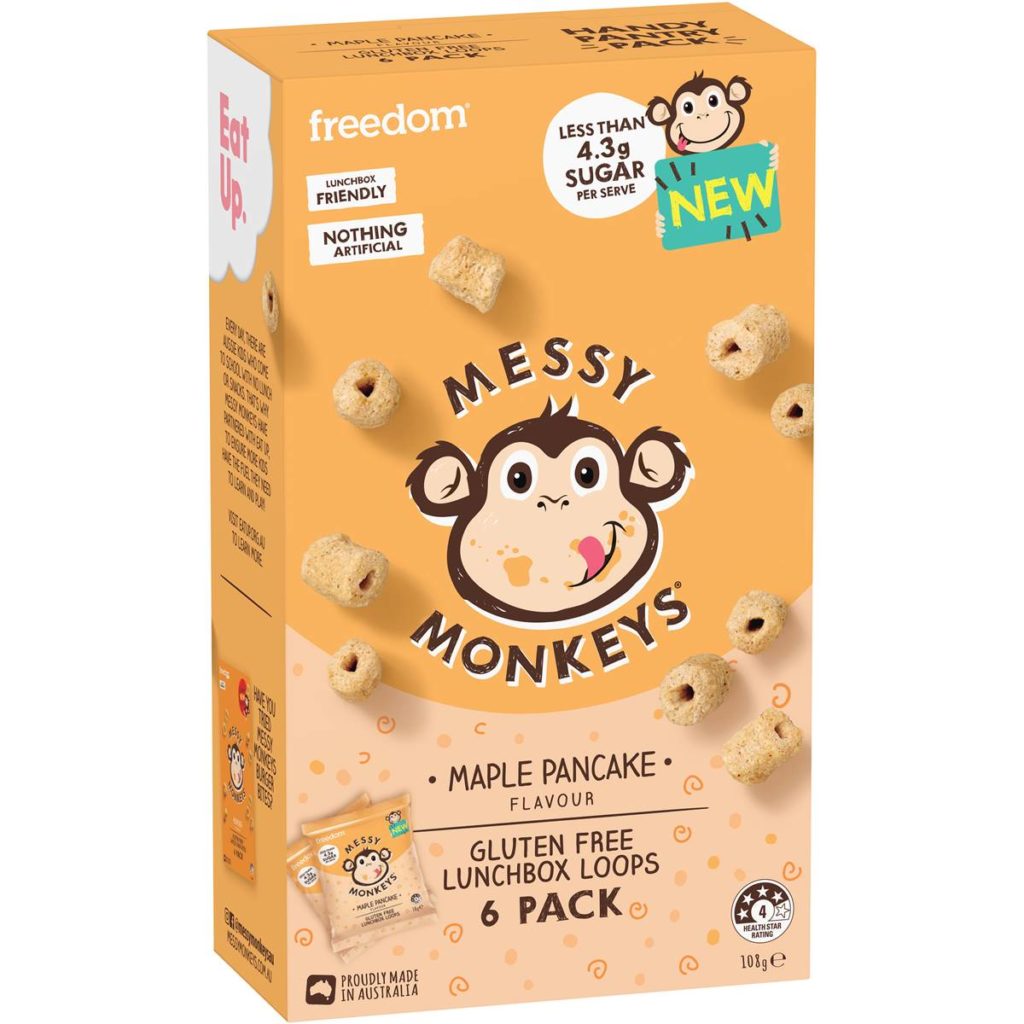Messy Monkeys Maple Pancake Flavour Loops 108g