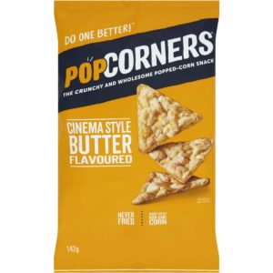 Pop Corners Cinema Style Butter Flavoured 142g
