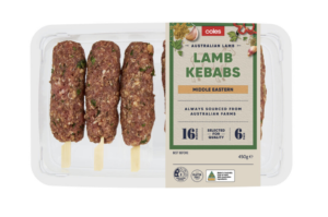 Coles Lamb Kebabs 450g