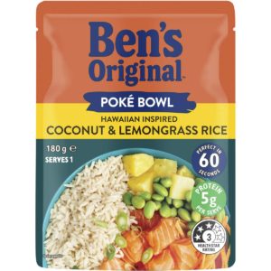 Ben's Original Poke Bowl Rice Coconut Lemongrass Microwave 180g