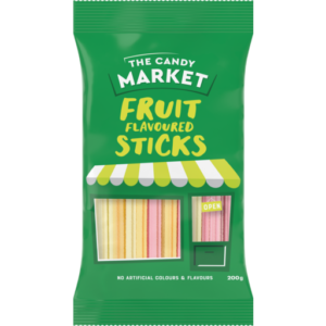 Candy Market Fruit Flavoured Sticks 200g