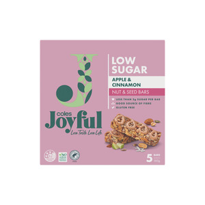 Coles Joyful Nut & Seed Bar Apple & Cinnamon 160g