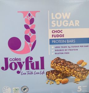 Coles Joyful Protein Bar Chocolate Fudge 190g