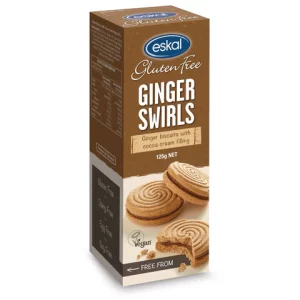 Eskal Foods Ginger Swirls Ginger Biscuits 125g