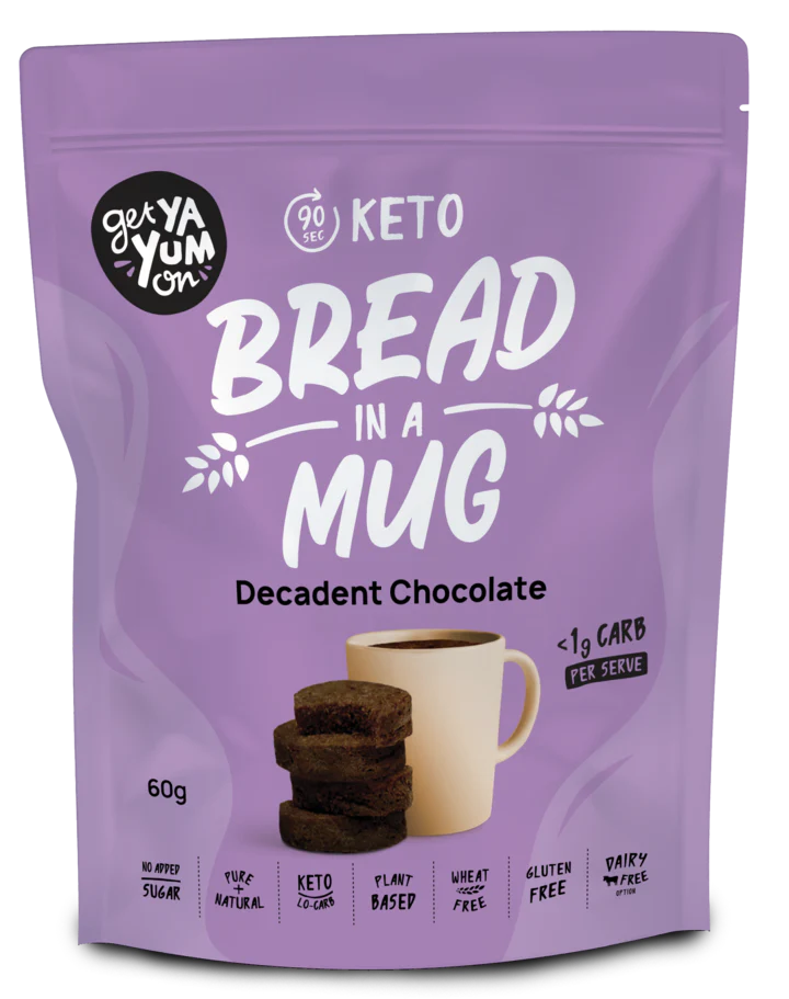 Get Ya Yum On Keto Bread In A Mug Decadent Chocolate 60g