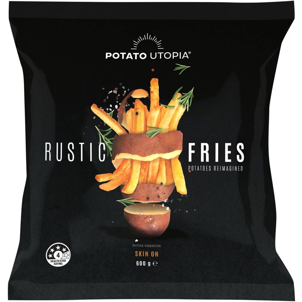 Potato Utopia Rustic Skin On Fries 600g