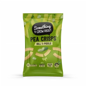 Something To Crow About Pea Crisps Dill & Pickle 100g