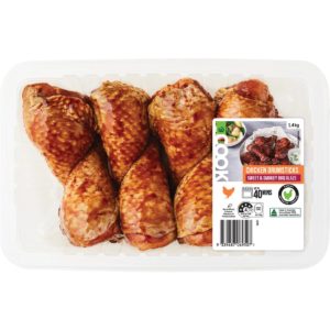 Woolworths Cook Chicken Drumsticks Sweet & Smokey Bbq Glaze 1.4kg