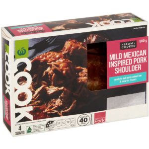 Woolworths Cook Mild Mexican Pork Shoulder 800g