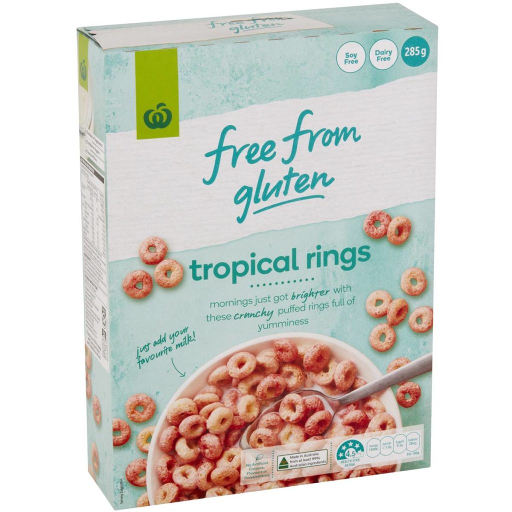 Woolworths Free From Gluten Tropical Rings 285g
