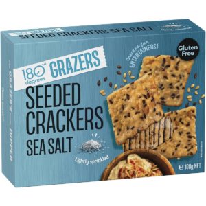 180 Degrees Seeded Crackers Sea Salt 100g