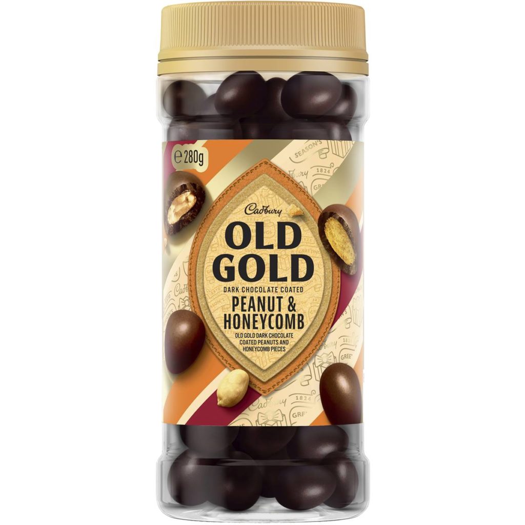 Cadbury Old Gold Dark Chocolate Peanut & Honeycomb 280g