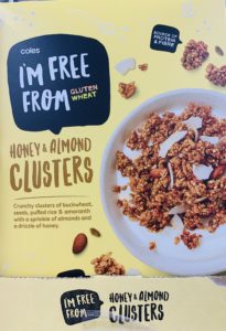 Coles I’M Free From Honey & Almond Clusters