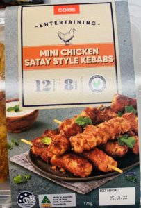 Coles Mini Chicken Satay Style Kebabs 375g