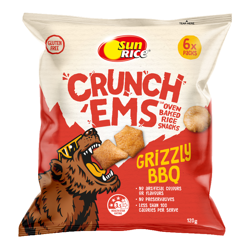 Crunch ‘Ems Grizzly BBQ 120g