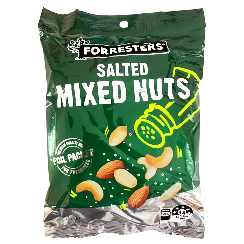 Forresters Salted Mixed Nuts 375g