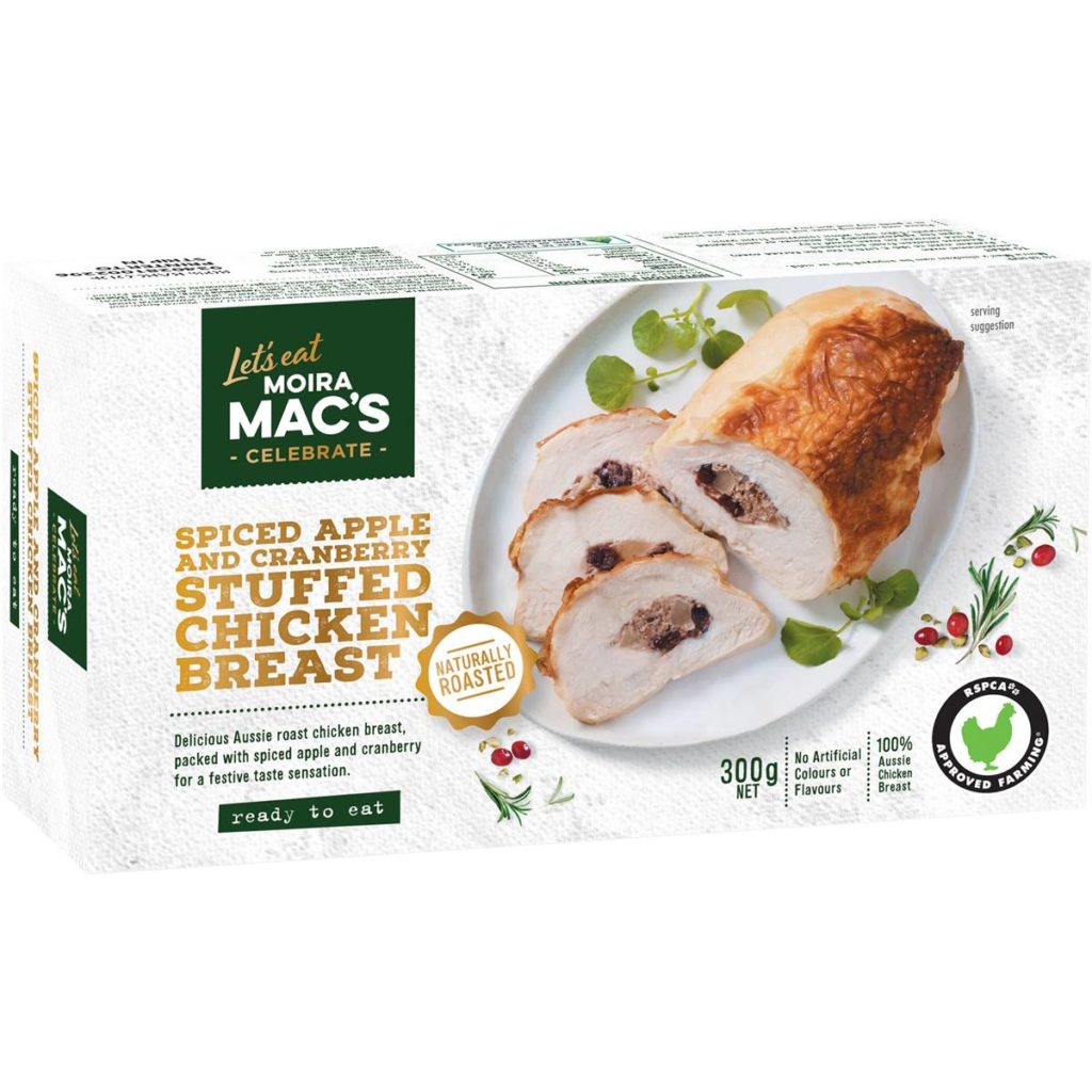Moira Mac's Spiced Apple & Cranberry Stuffed Chicken Breast 300g