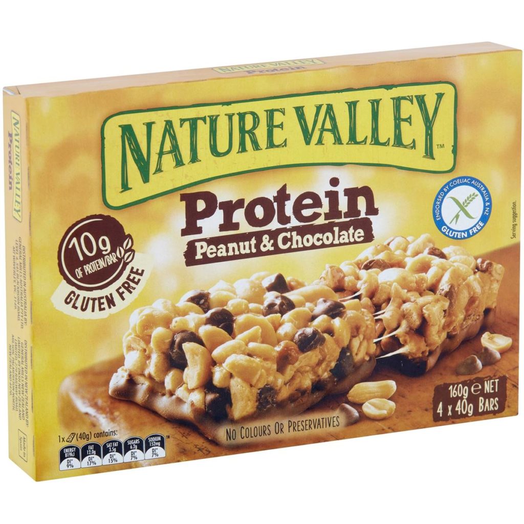 Nature Valley Peanut & Chocolate Protein Nut Bars 4 Pack