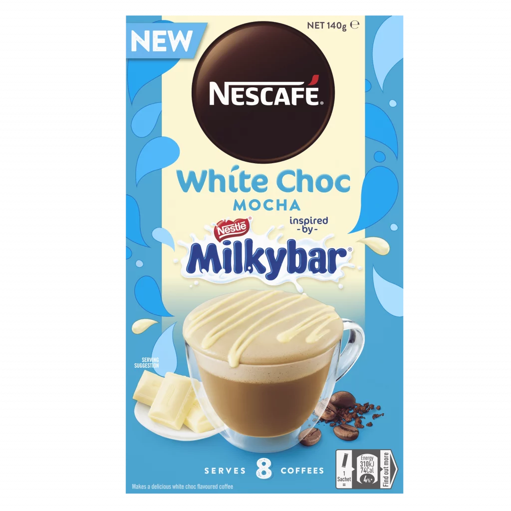 Nescafe White Choc Mocha Inspired By Milkybar Sachets 8 Pack