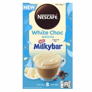Nescafe White Choc Mocha Inspired By Milkybar Sachets 8 Pack
