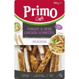 Primo Tomato & Herb Chicken Schnitzel 150g