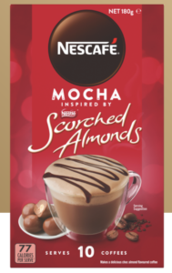 Nescafe Coffee Sachets Scorched Almond Mocha 10 Pack