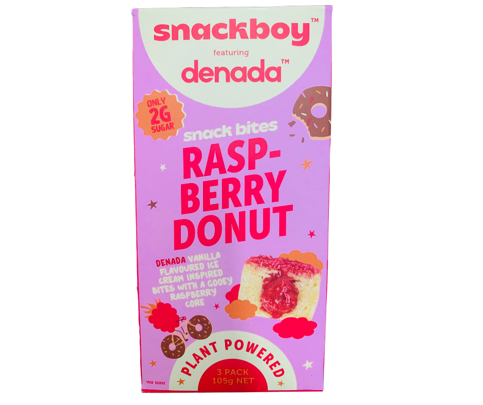 Snackboy X Denada Raspberry Donut Snack Bites 3pack 105g