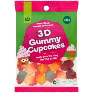 Woolworths 3d Gummy Cupcake 200g