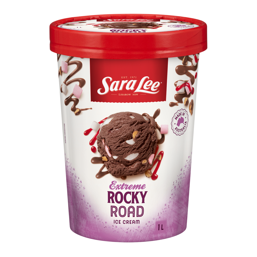 Sara Lee Ice Cream Extreme Rocky Road 1l Tub – Gluten Free Products Of