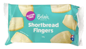 Belair Gluten Free Shortbread Finger Bicuits 180g
