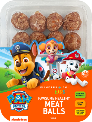 Flinders + Co X Paw Patrol Beef & Veggie Meat Balls 340g