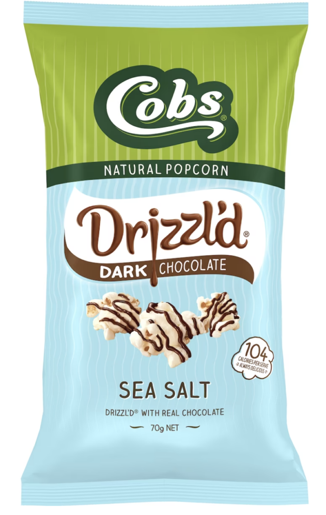 Cobs Drizzl'd Dark Chocolate Sea Salt Popcorn 70g