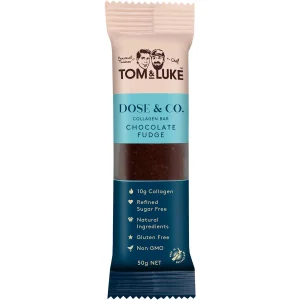 Tom & Luke Dose & Co Collagen Bar Chocolate Fudge 50g