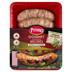 Primo Gourmet Sausage Recipes World Flavours - German Bratwurst 450g