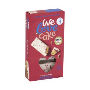 We Love Cake Raspberry Ripple Slices 4 Pack | 118g
