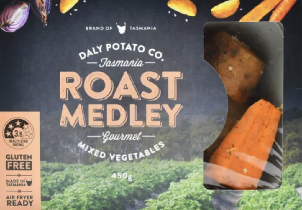 Daly Potato Co Roast Medley Mixed Vegetables 450g