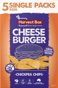 Harvest Box Chickpea Chips Cheese Burger 5 Pack