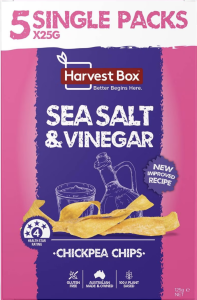 Harvest Box Crispy Chickpea Chips Salt & Vinegar 5 Pack
