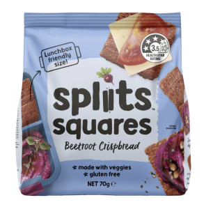 Spliits Squares Crackers Beetroot 70g