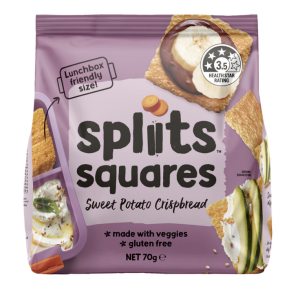 Spliits Squares Crackers Sweet Potato 70g
