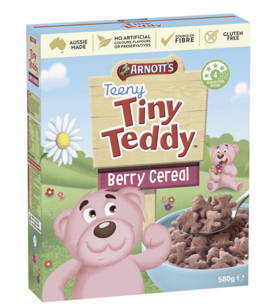 Arnott's Teeny Tiny Teddy Cereal Berry 580g